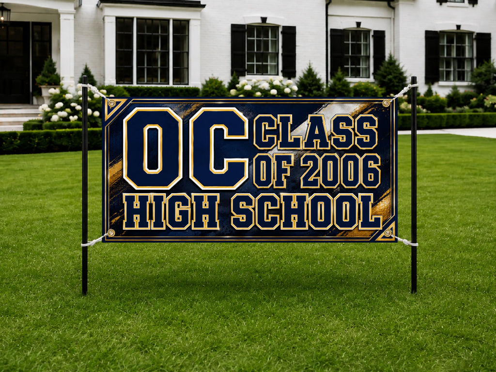 Custom High School Reunion Banner, Personalized Class Reunion Backdrop, Alumni Party Sign