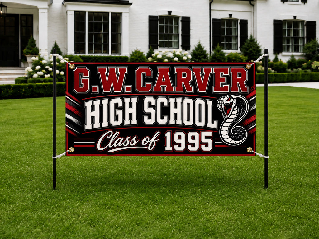 High School Reunion Banner, 30th Class Reunion Sign, Alumni Backdrop