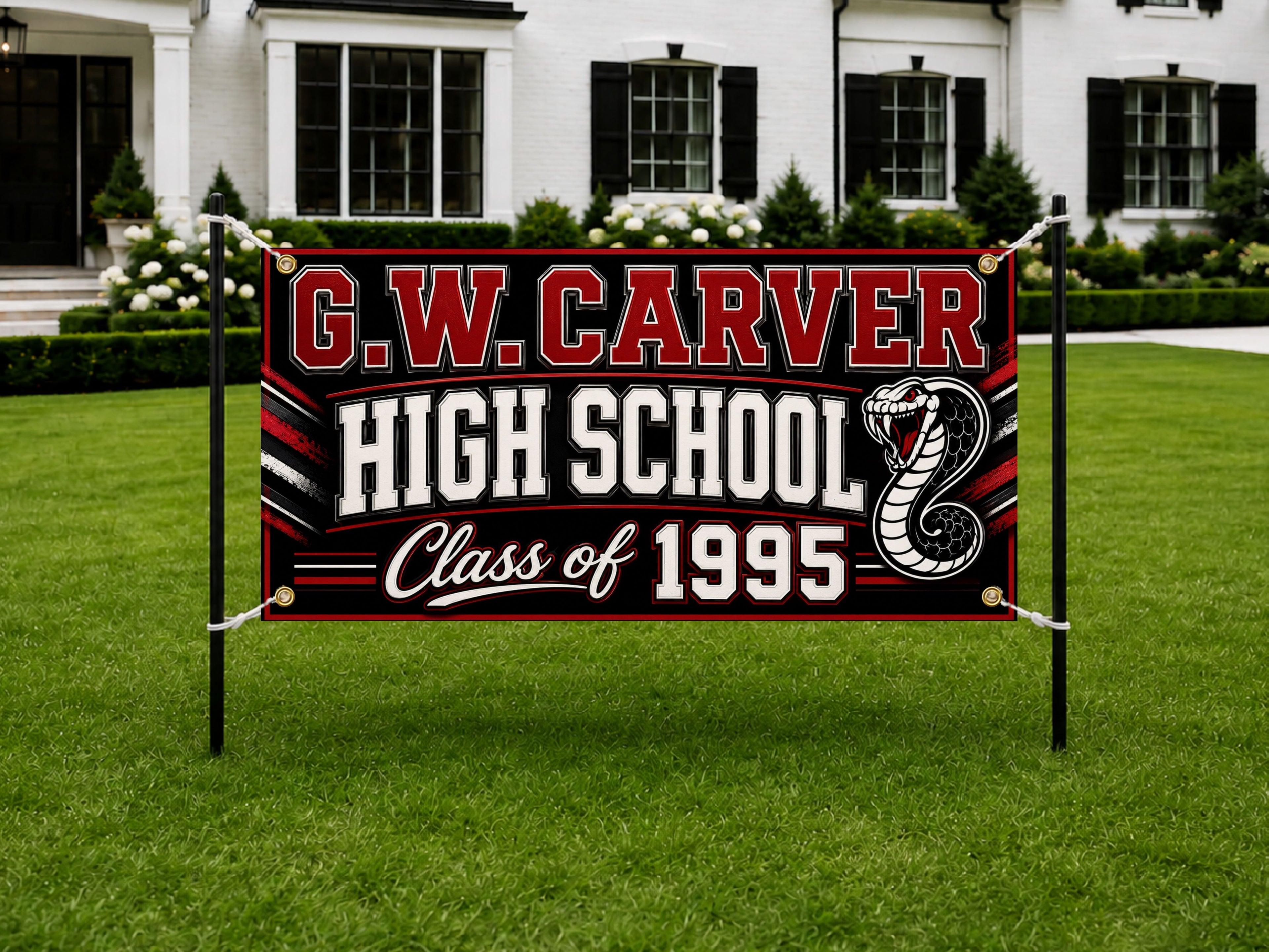 High School Reunion Banner, 30th Class Reunion Sign, Alumni Backdrop