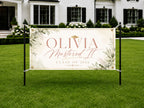 Masters Graduation Banner, Personalized Grad Party Sign, Custom Name Backdrop