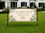 Masters Graduation Banner, Personalized Grad Party Sign, Custom Name Backdrop