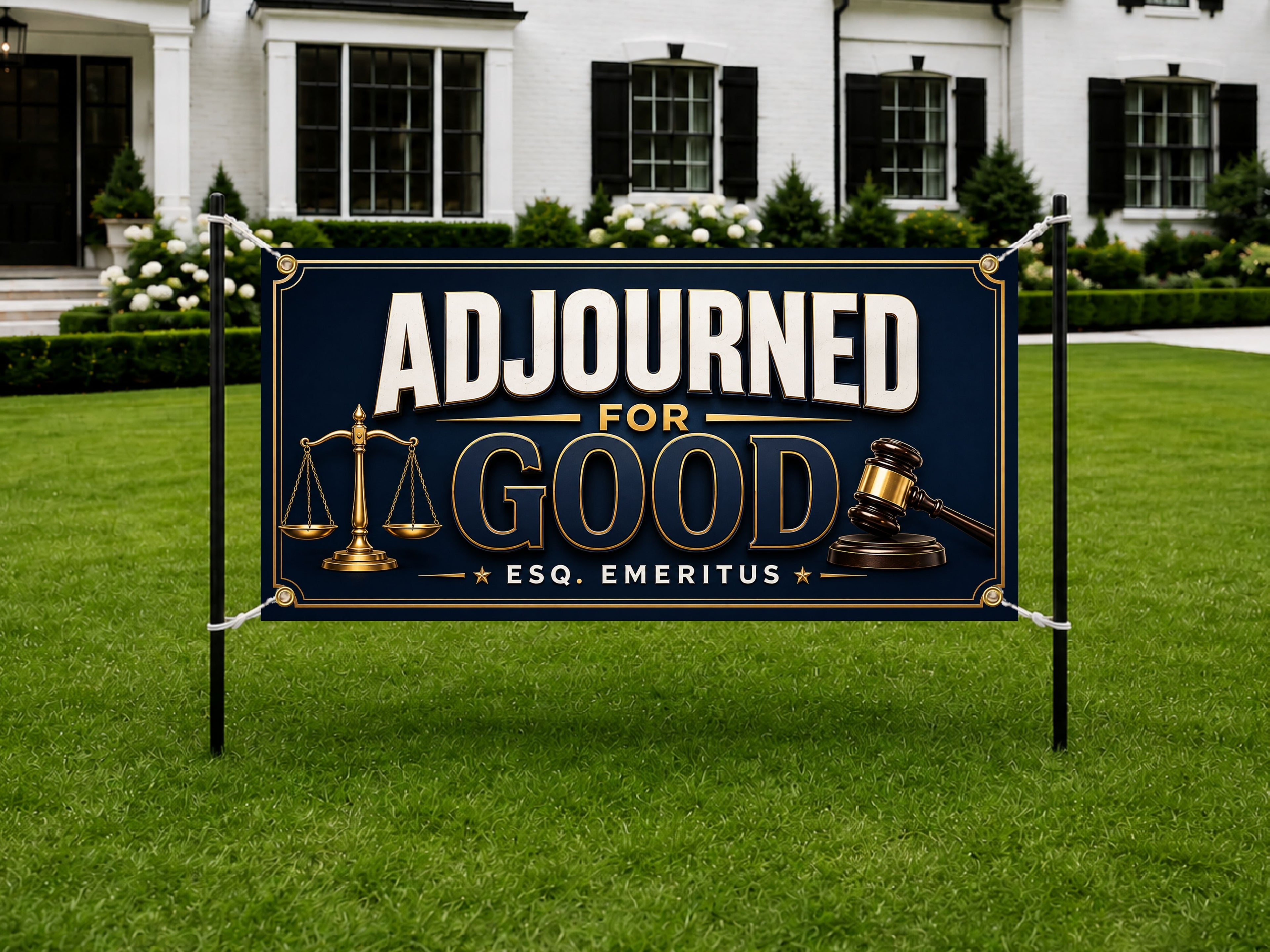 Adjourned For Good Banner