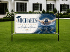 Swimming Graduation Banner, Senior Athlete Sign, Custom Name Backdrop