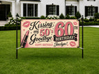 60th Birthday Banner, Goodbye 50s Party Sign