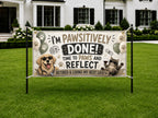 Retirement Banner, Veterinary Retirement Backdrop, Pawsitively Done Sign