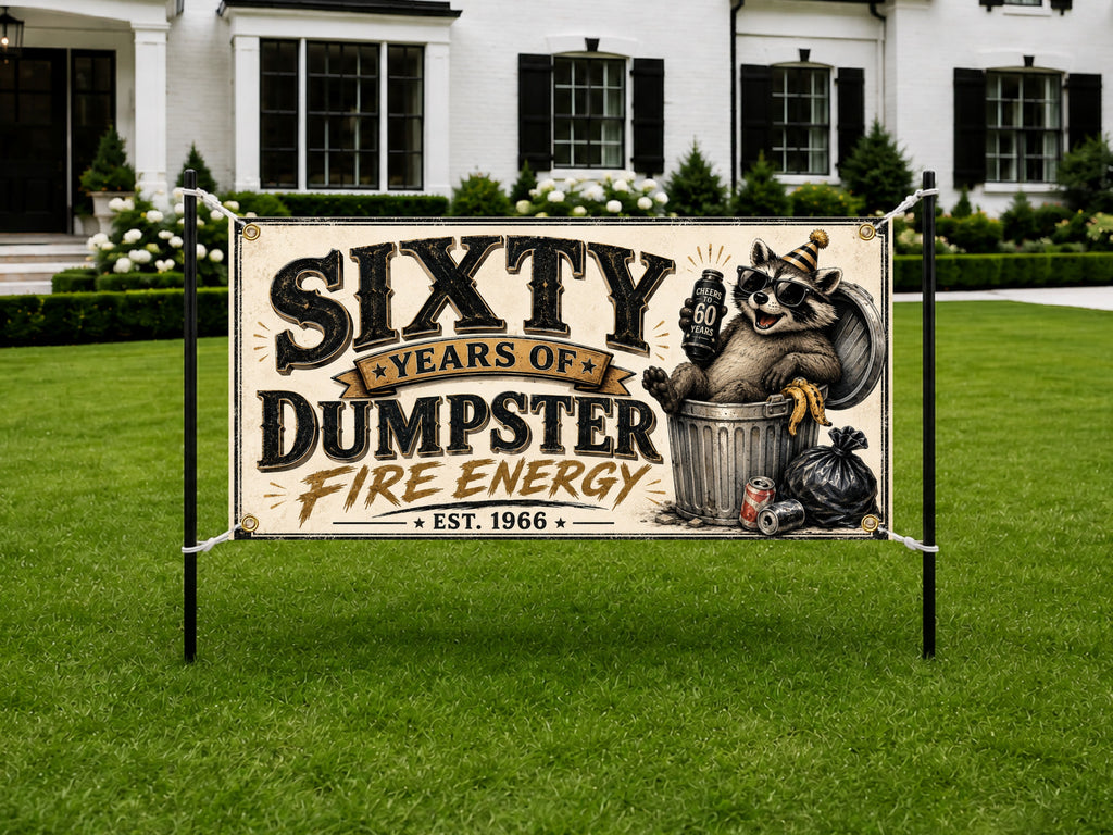 60th Dumpster Fire Banner