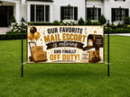 Mail Escort Retirement Banner, Delivery Driver Party Backdrop, Custom Farewell Sign (Copy)