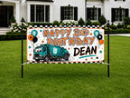 Garbage Truck 2nd Birthday Banner