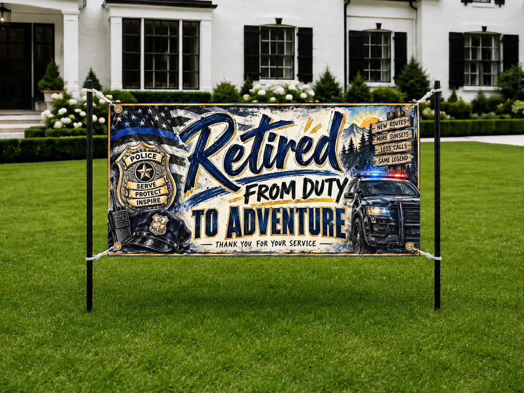 Police Adventures Retirement Banner