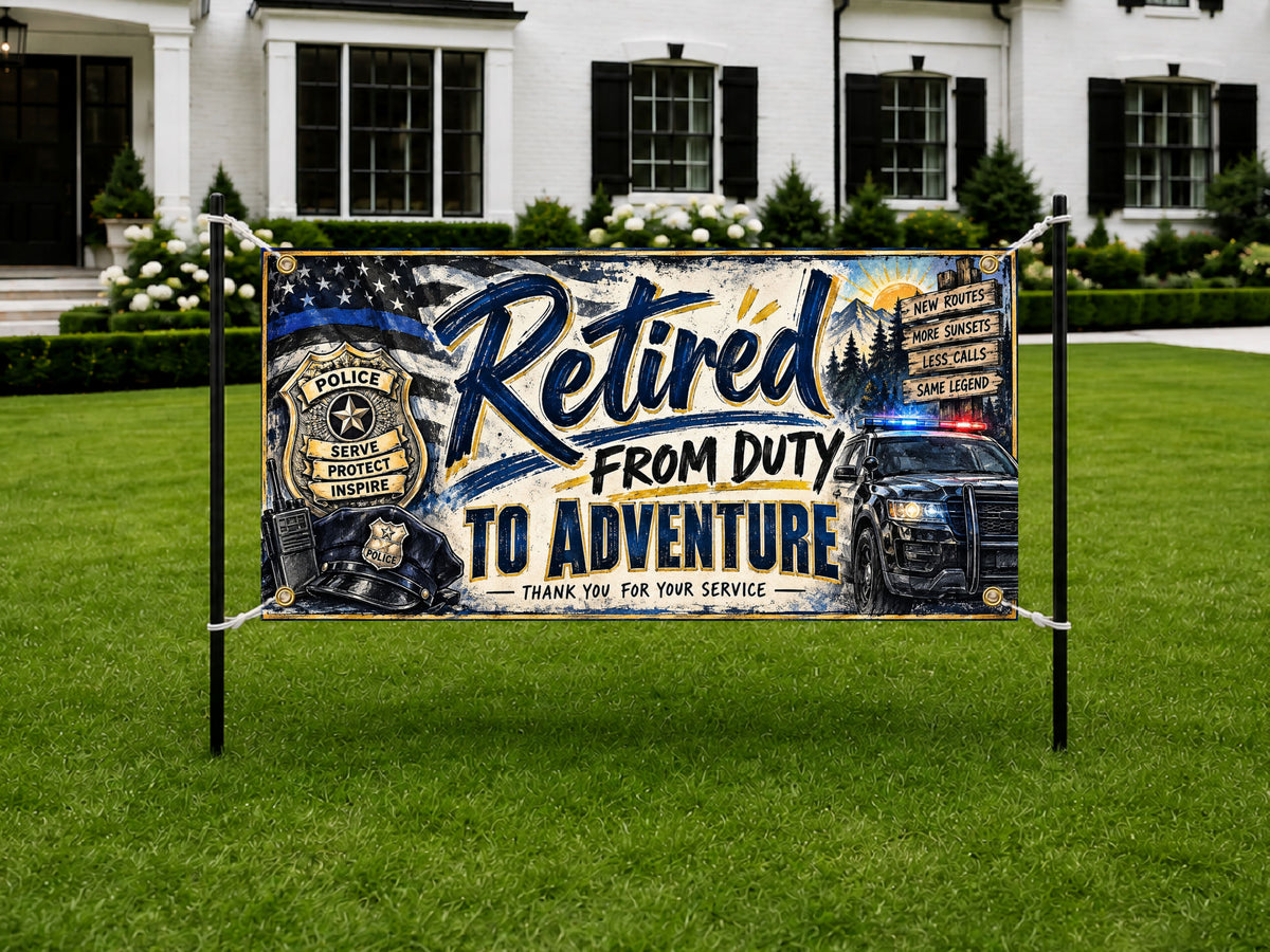 Police Adventures Retirement Banner