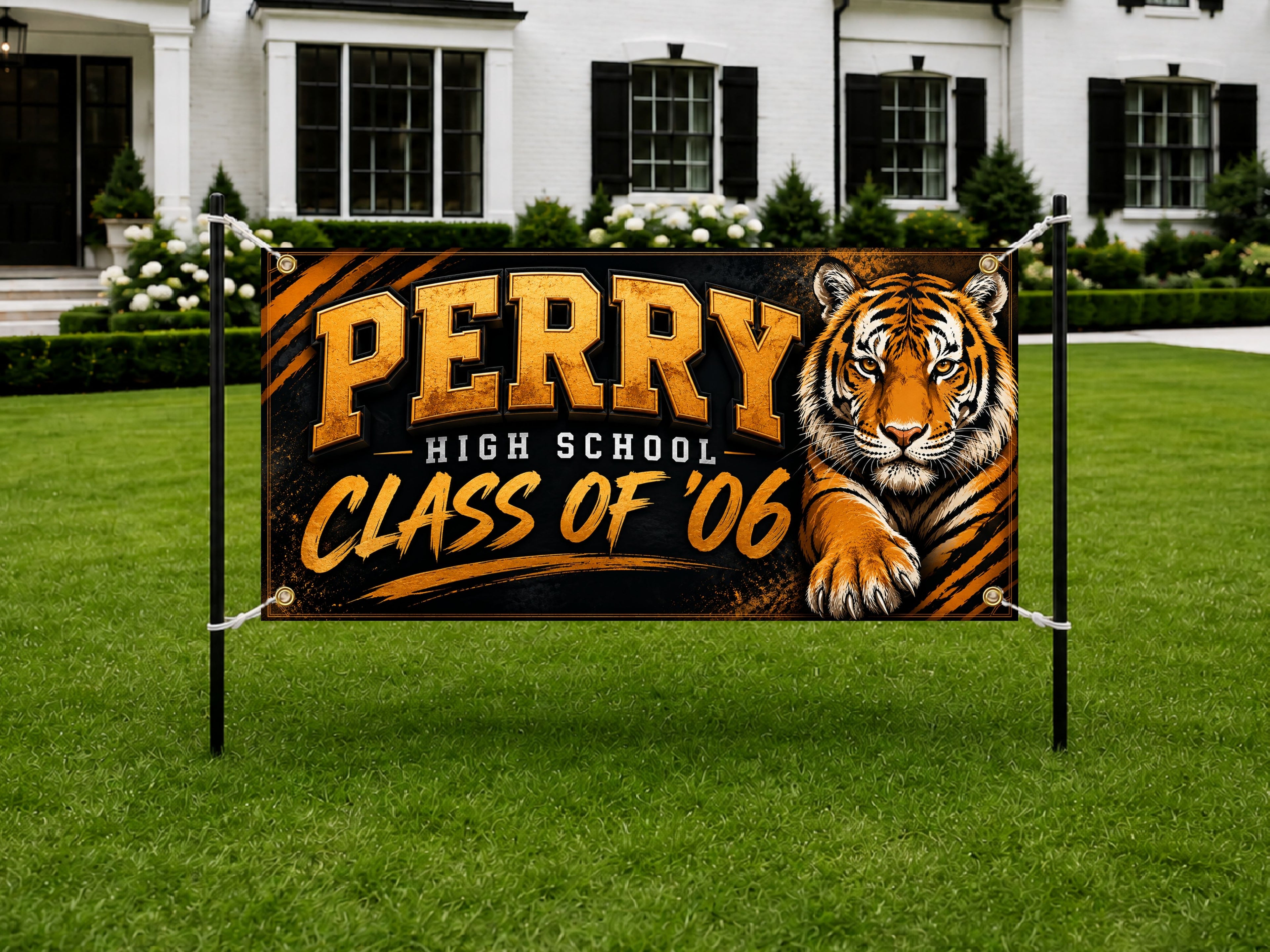 Custom High School Reunion Banner, Personalized Class Reunion Banner, Mascot Photo Backdrop