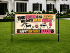 Funny Birthday Banner, Bright Future Party Sign, Kids Photo Backdrop