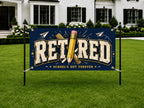 Teacher Retirement Banner, School Farewell Sign, Party Backdrop
