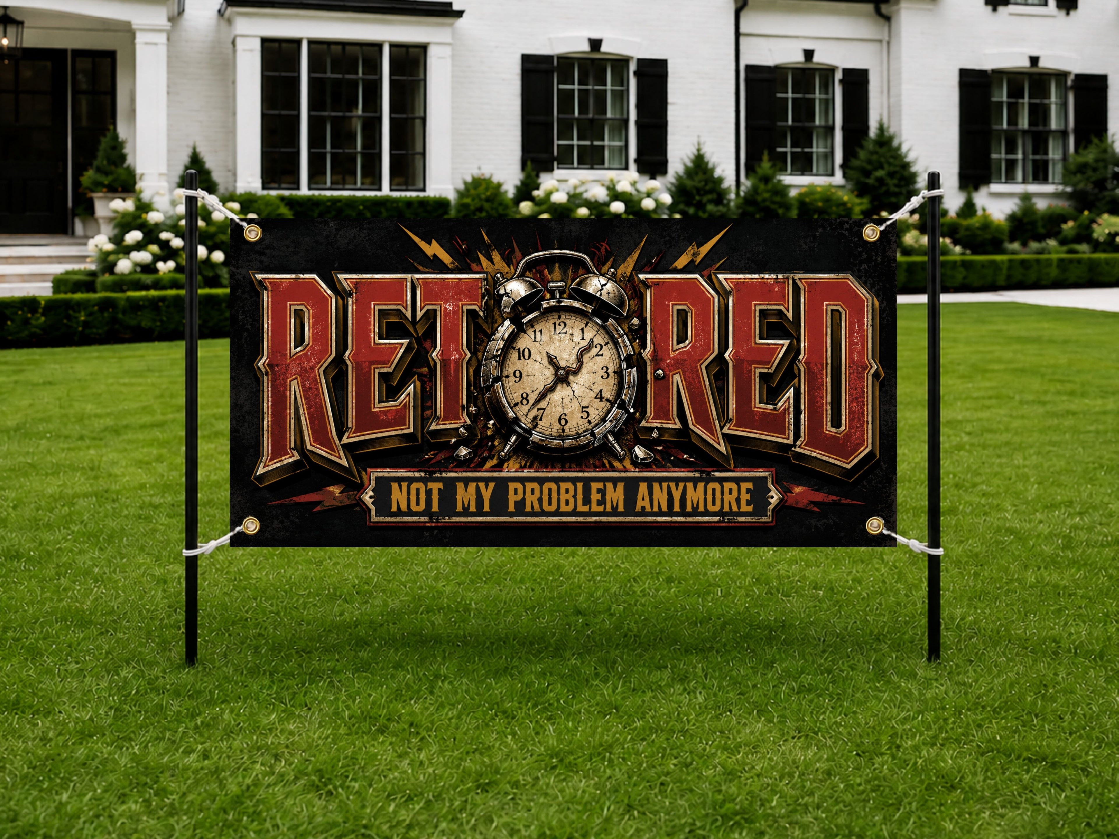 Funny Retirement Banner, Coworker Farewell Sign, Office Party Backdrop