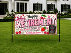 Teacher Retirement Banner, Retirement Party Sign, Cherry Classroom Decor