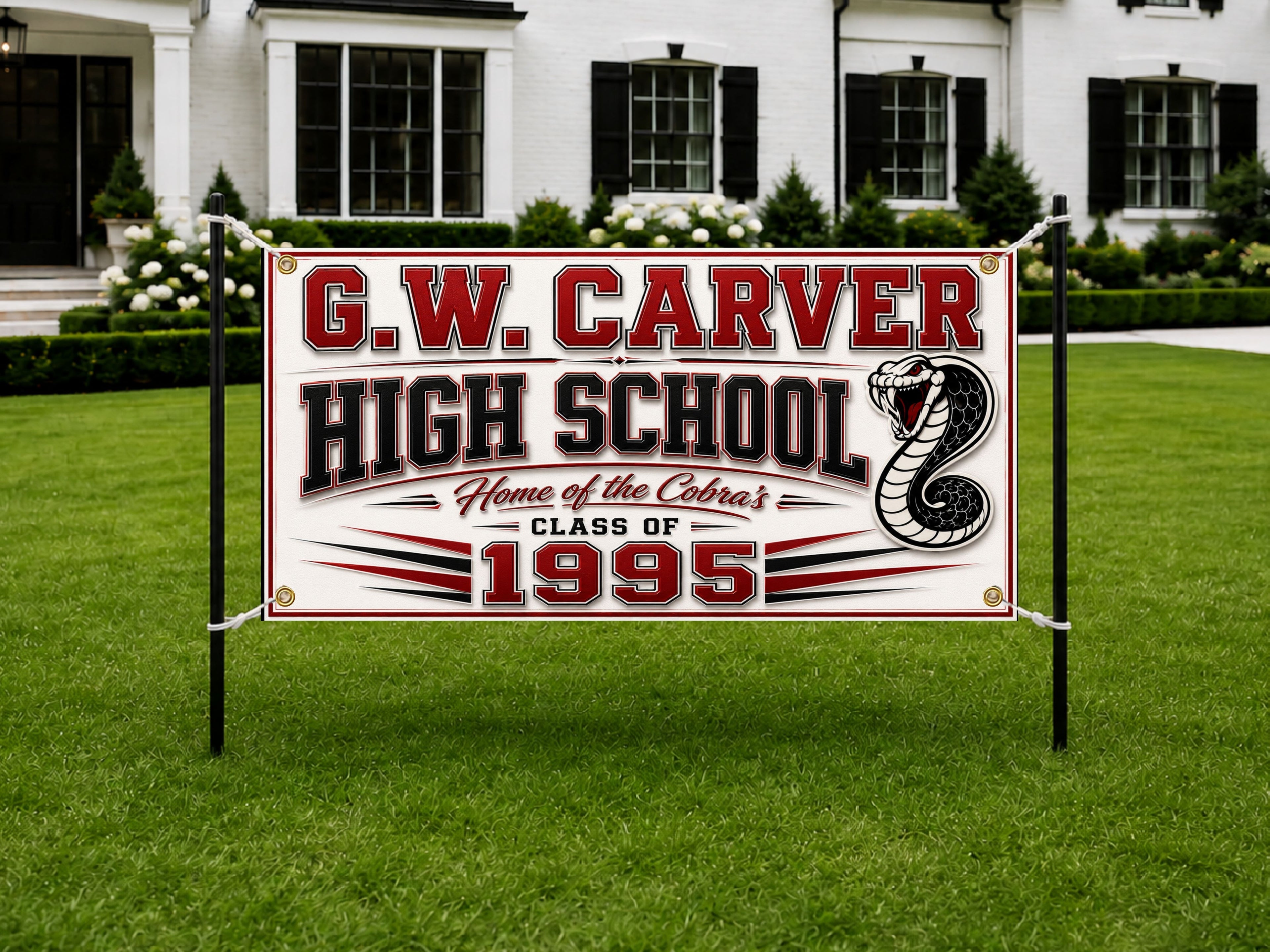 High School Class Reunion Banner, 30th Reunion Sign, Alumni Backdrop