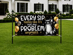 Funny Retirement Banner, It’s Not My Problem Anymore Retirement Party Decor, Coworker Farewell