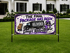 Retirement Banner, Delivery Driver Retirement Backdrop, Funny Raccoon Sign