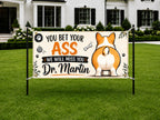 Funny Veterinarian Retirement Banner | You Bet Your Ass We'll Miss You Vet Tech Goodbye