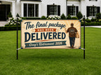 Delivery Driver Retirement Banner | Final Package Not My Problem Vintage