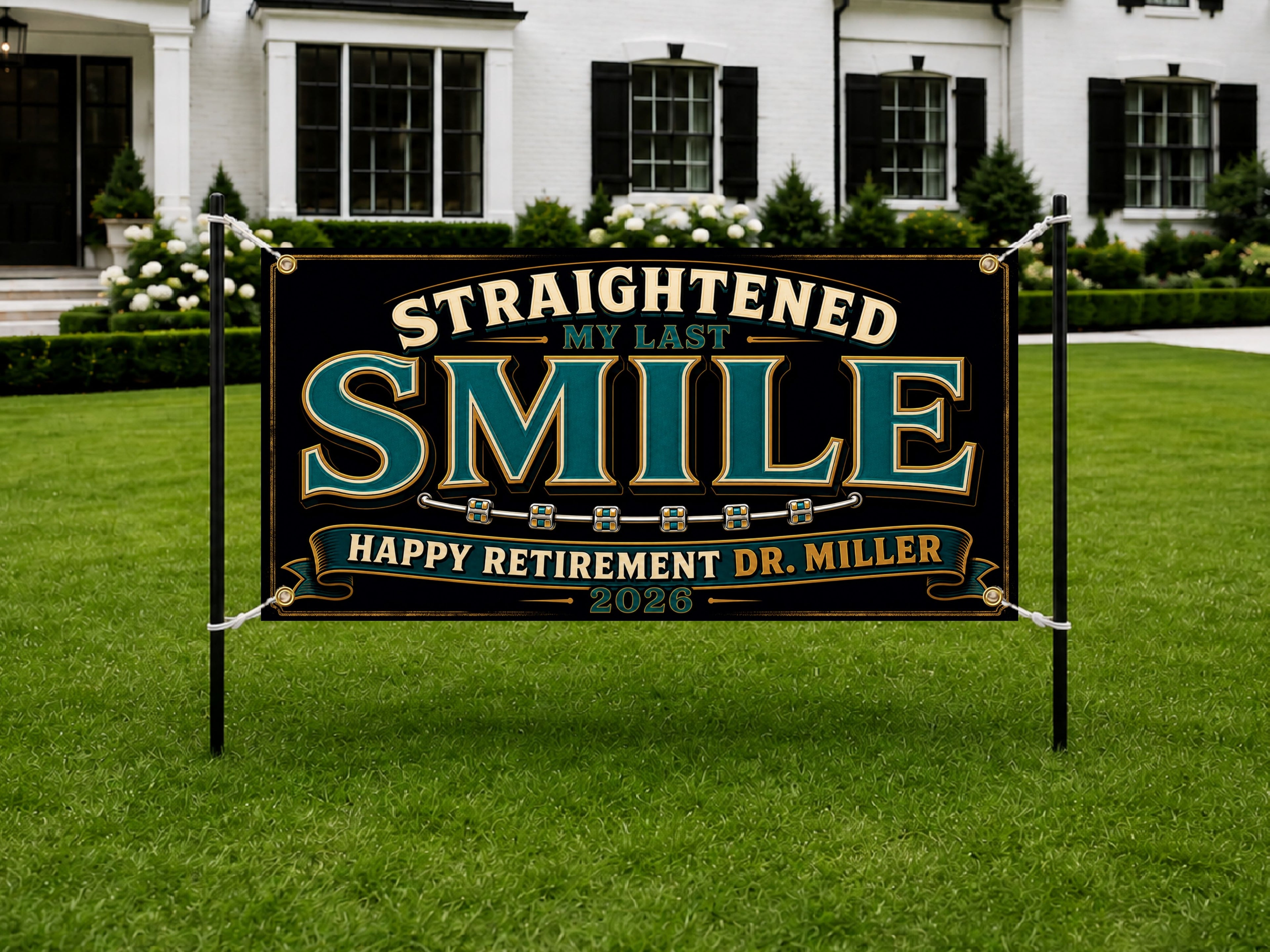 Vintage Braces Retirement Banner