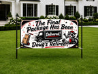 Retirement Banner, Delivery Driver Retirement Backdrop, Final Package Sign