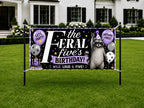 Funny 5th Birthday Banner, Feral Five Raccoon Sign, Personalized Kids Birthday Banner