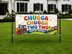 Train 2nd Birthday Banner