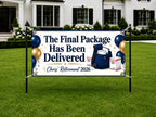 Retirement Party Banner, Mail Carrier Retirement Sign, Postal Farewell Backdrop