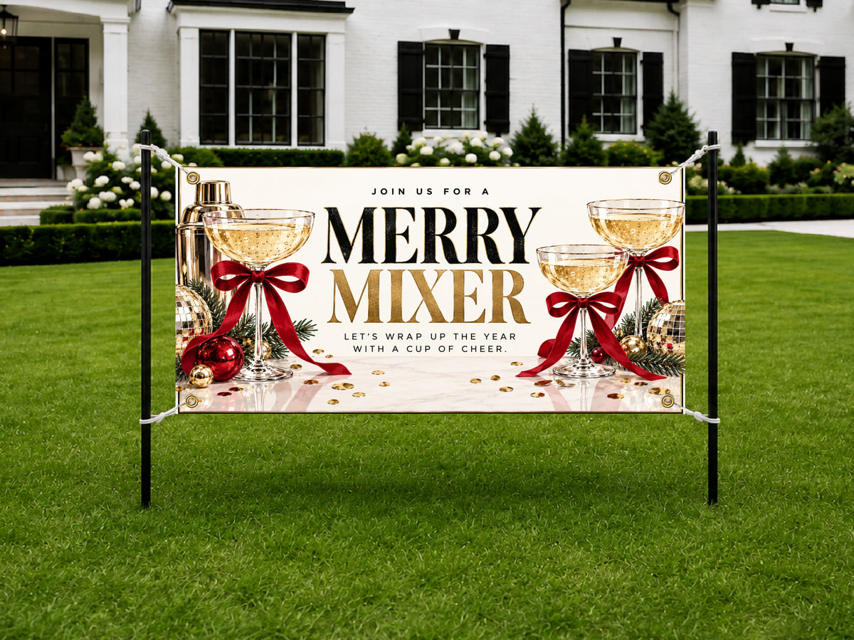 Merry Mixer Holiday Banner