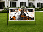 Funny 30th Birthday Banner, Thriving Woman Sign, Halloween Backdrop