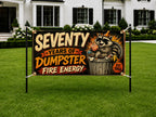 70th Raccoon Dumpster Banner