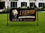 Retirement Party Banner, Funny Office Sign, Coworker Backdrop
