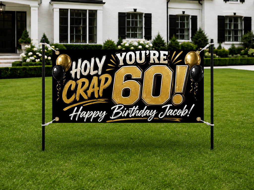 Holy Crap 60th Banner