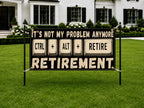 IT Retirement Banner, Tech Party Sign