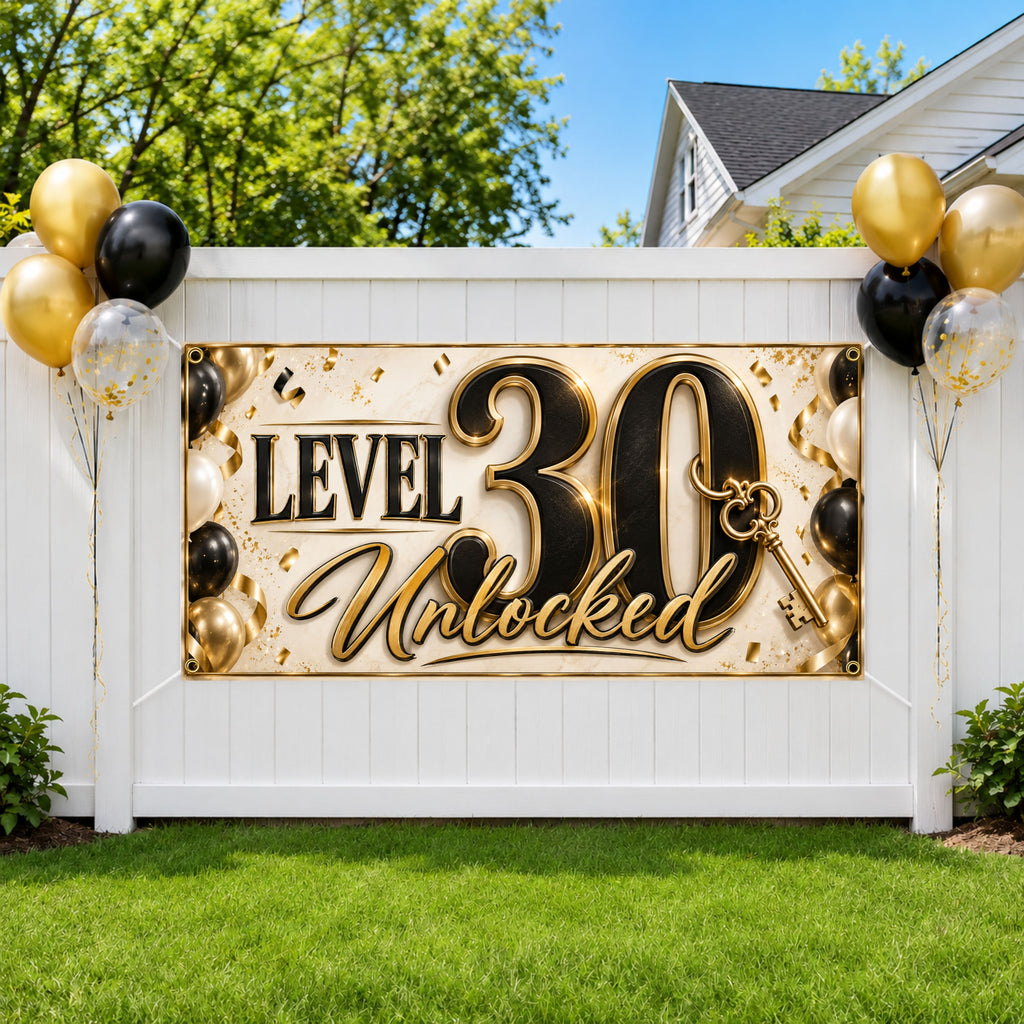 Level 30 Birthday Banner