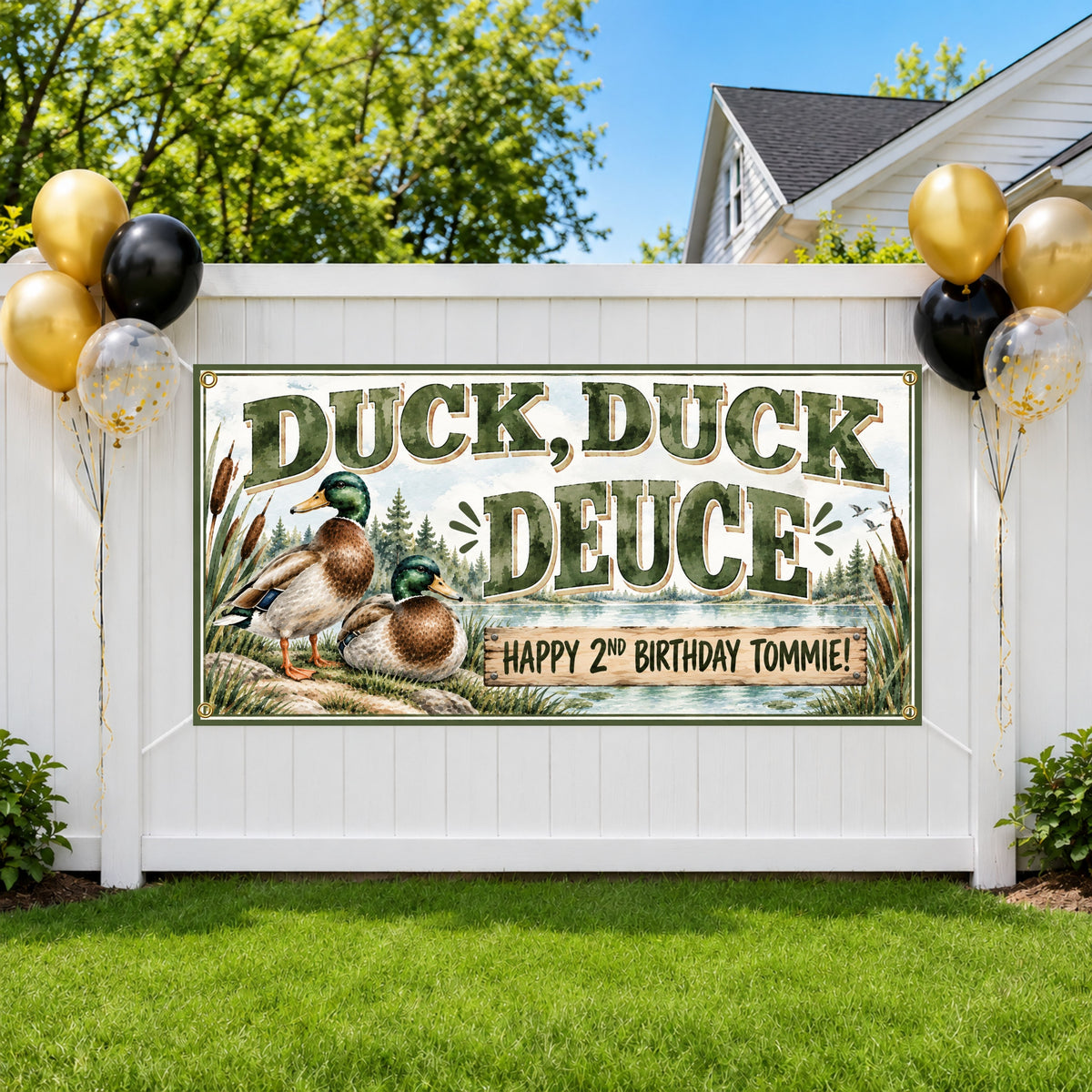 Duck 2nd Birthday Banner