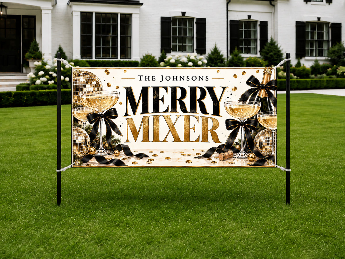 Merry Mixer Holiday Banner