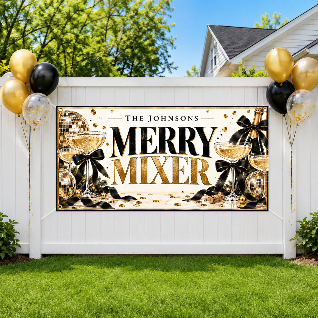Merry Mixer Holiday Banner