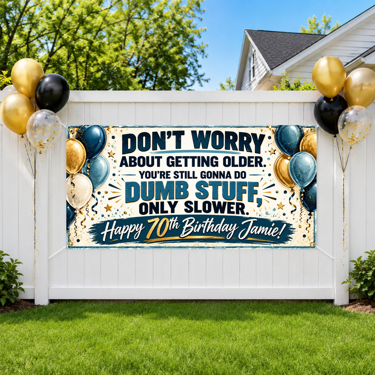 Dumb Stuff Slower 70th Banner