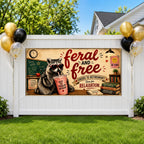 Funny Teacher Retirement Banner, Raccoon Retirement Sign, Classroom Decor