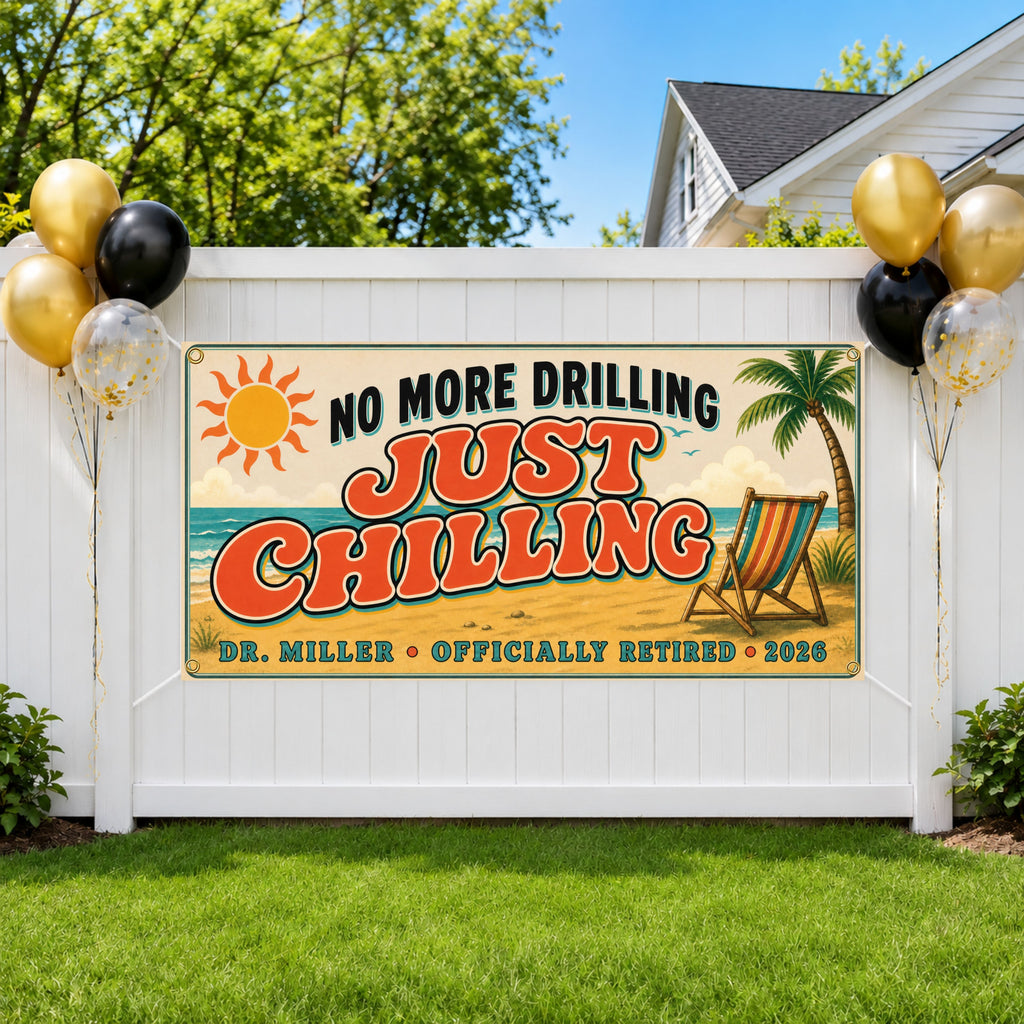 Beach Dentist Retirement Banner