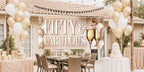 Fifty & Fabulous Birthday Banner | Elegant 50th Birthday Decoration