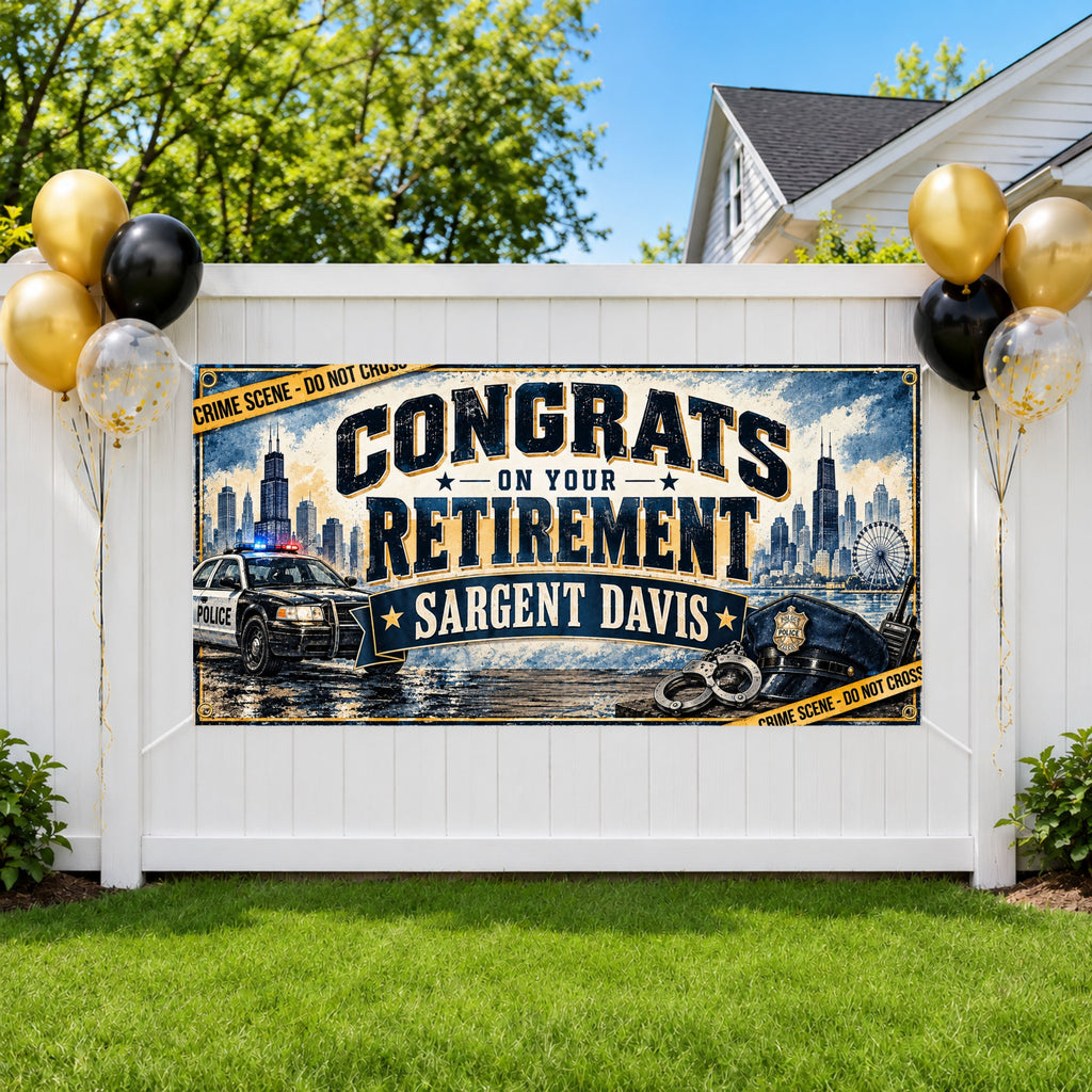 Crime Scene Retirement Banner
