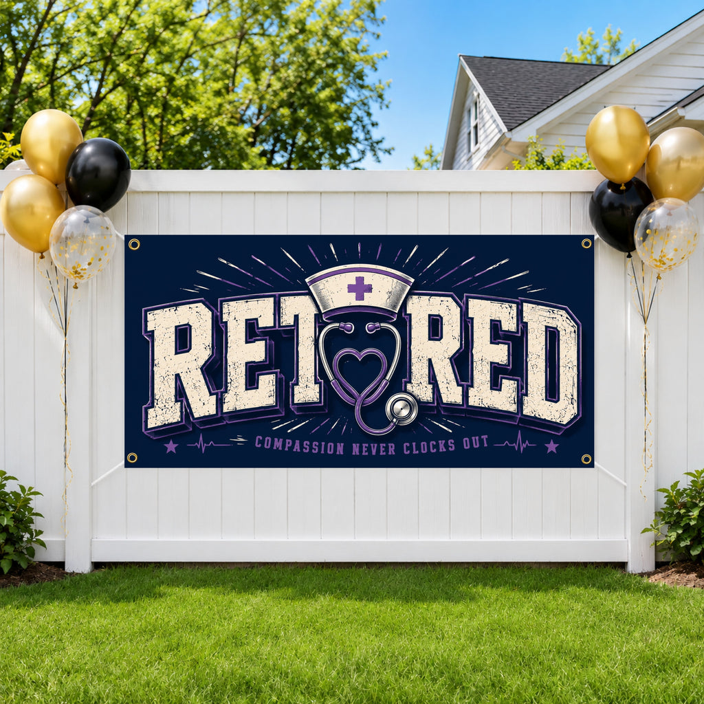 Nurse Retirement Party Banner