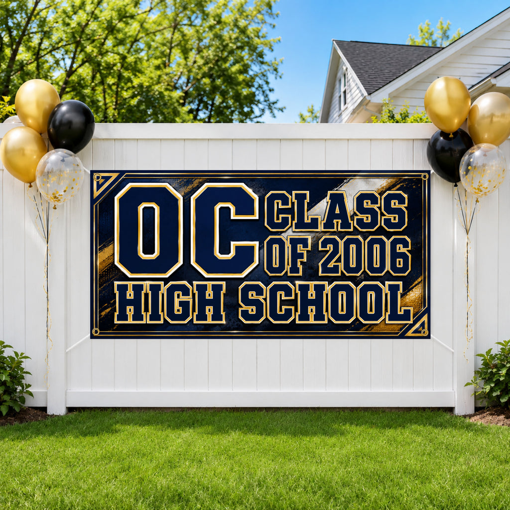 Custom High School Reunion Banner, Personalized Class Reunion Backdrop, Alumni Party Sign