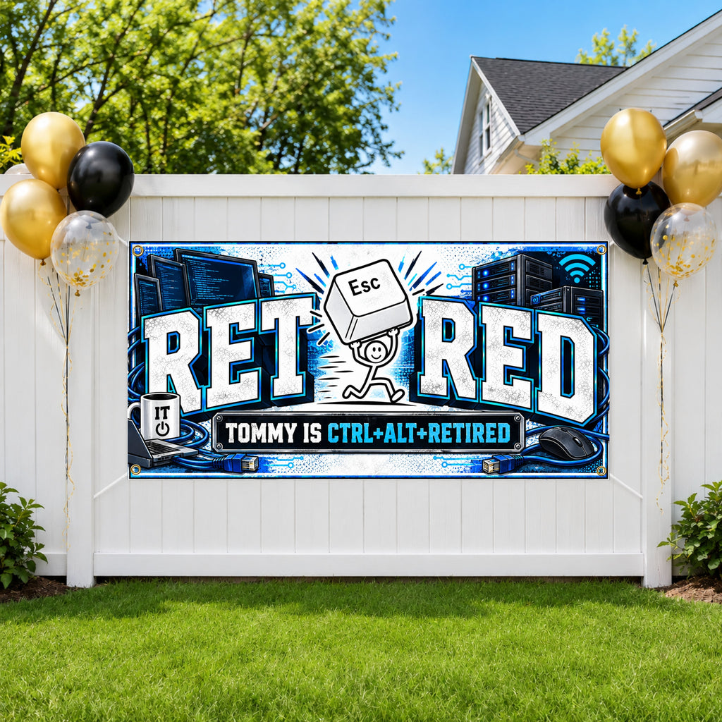 IT ESC Retirement Party Banner