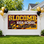 Custom High School Reunion Banner, Personalized Alumni Backdrop, Mascot Party Sign