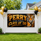 Custom High School Reunion Banner, Personalized Class Reunion Banner, Mascot Photo Backdrop