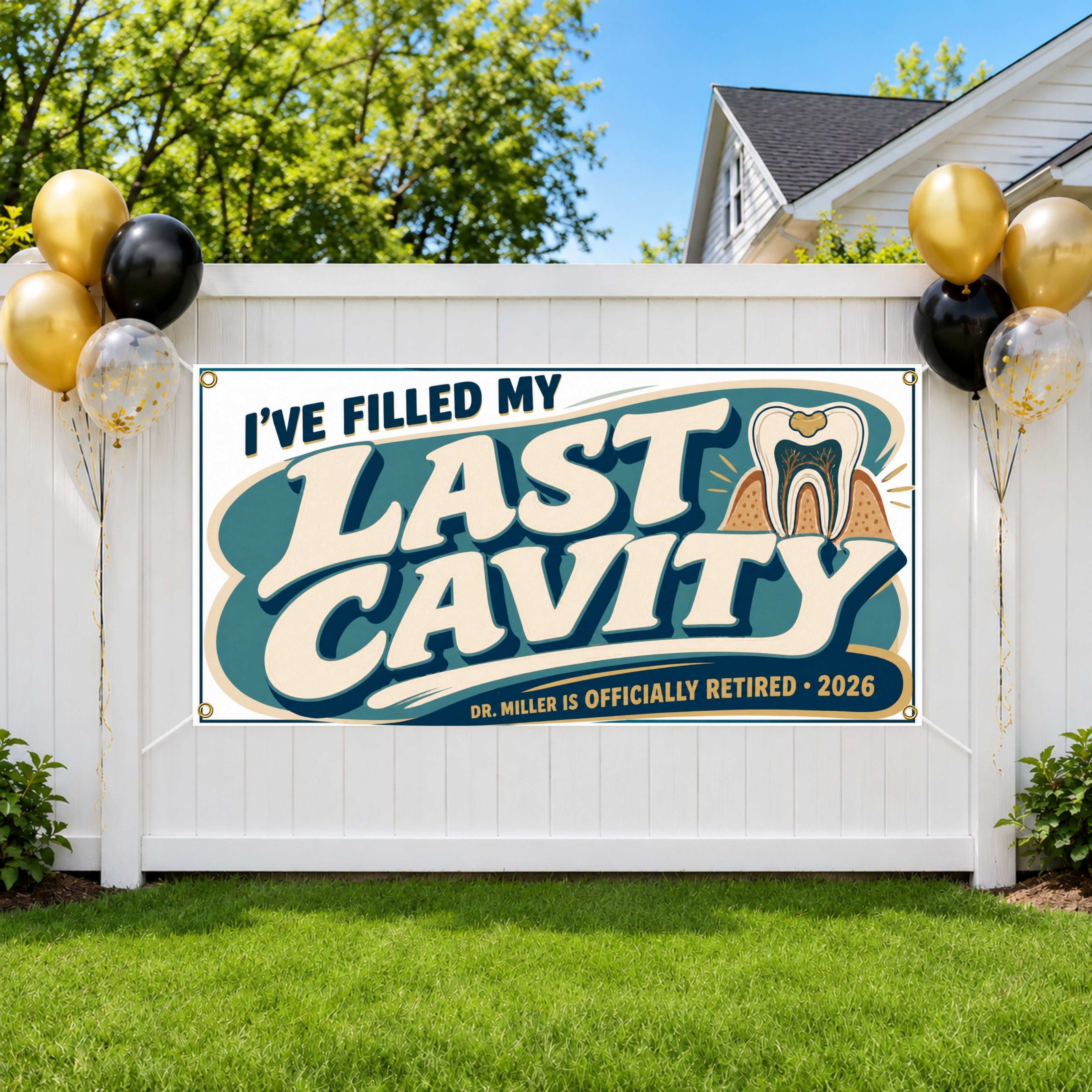 Cavity Dentist Retirement Banner